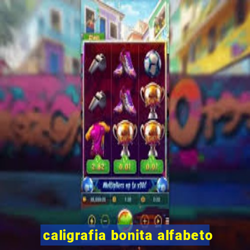 caligrafia bonita alfabeto